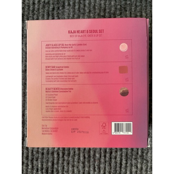 Kaja Heart & Seoul Eye Cheek Lip Set Radiant Finish Long-Wearing NEW Authentic - Picture 14 of 16